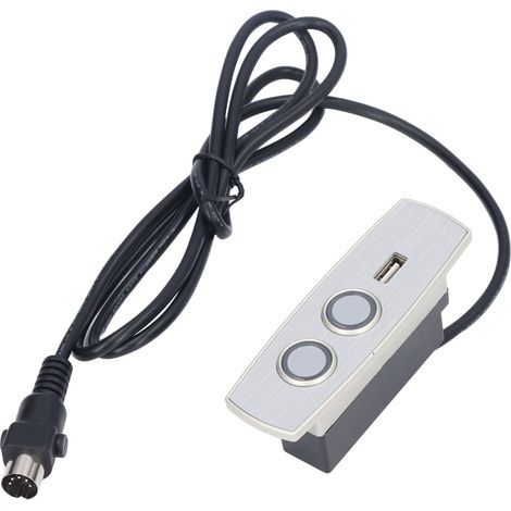 Electric remote control for lift-up sofa – 2-button, 5-pin manual switch with 5V (12-29V) USB port (1/4)