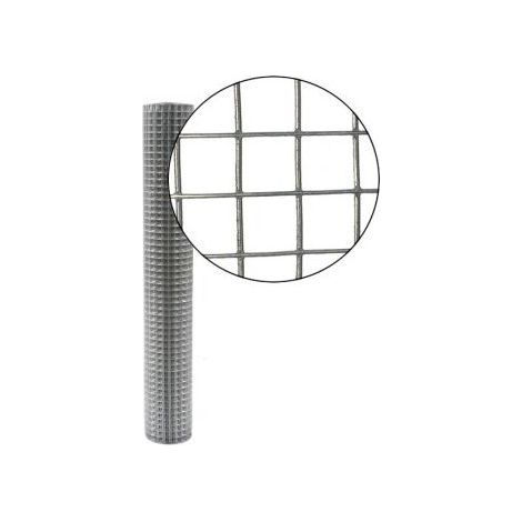 Cloture & Jardin – Grillage soudé galvanisé 0,50 m x 5 m – Maille carrée 13 mm – Résistant à la rouille – Pour enclos animaux et supports plantes (1/4)