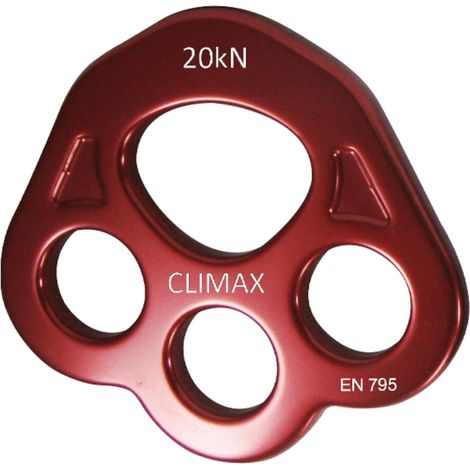 Riggingplatte 4 Löcher 20 kN, EN 795
