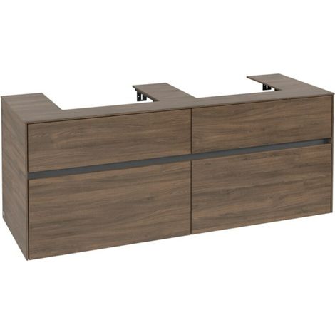 V&B Waschtischunterschrank Collaro 140x54,8x50cm, f 2 WT, arizona oak (1/3)