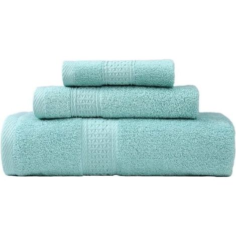 Türkische Premium-Baumwollservietten, weich und saugfähig, 3er-Set, grün, langstapelige Baumwolle, Geschenkbox