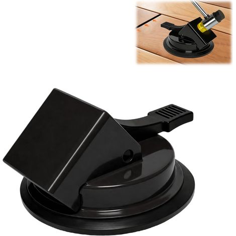 Kit de réparation de stratifié avec ventouse - Kit de réparation de sol avec ventouse et fonction de frappe de marteau - Outil stratifié pour joints de sol en vinyle (noir) (1/5)