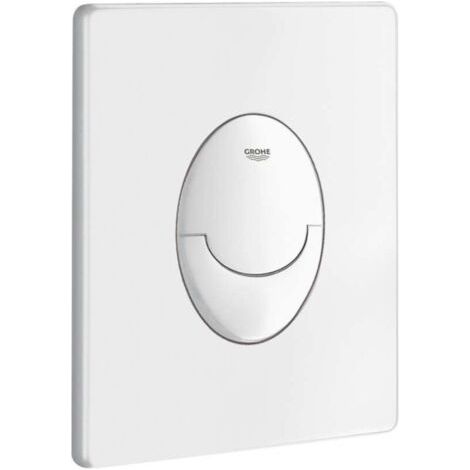 Panneau de chasse d'eau GROHE 38964SH0 blanc alpin, panneau de chasse d'eau élégant (1/3)