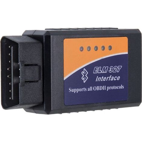 Compatibile con lo strumento di diagnosi per la lettura dei codici di errore Bluetooth ELM327 / OBD2 (nero)