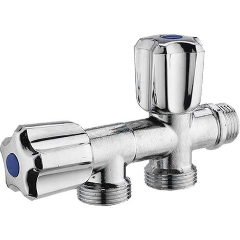 "RUBINETTO DOPPIO PER LAVATRICE E LAVASTOVIGLIE 1/2""""x3/4"