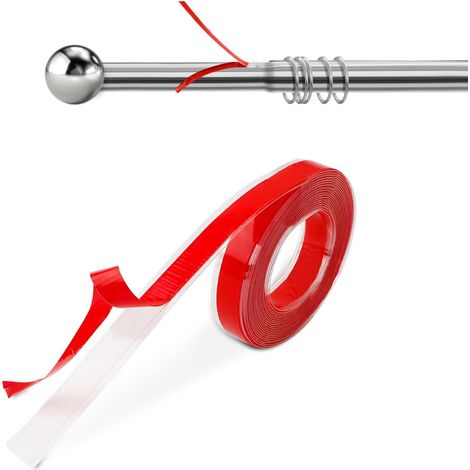 Ruban de Glissement pour Rideaux Transparent de 2m, Ruban de Glissement pour Anneaux de Rideaux à Surface Dure Ruban de Tringle à Rideau Ruban de Glissement pour Rideaux Lisse et Silencieux (1/5)