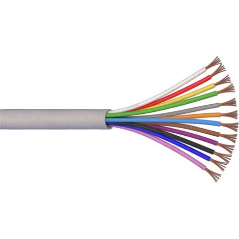 Câble électrique multipolaire Fror 12X0,25 mmq gaine extérieure grise