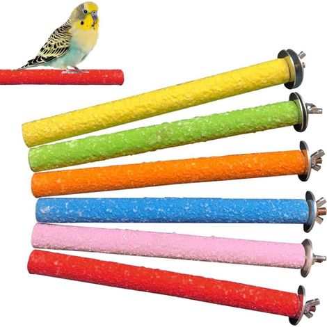 6 Pièces Perchoir Perroquet,Oiseaux Perches Perroquet Stand,Perroquet Cage Perche,Perchoirs pour Cages à Oiseaux,Perroquet Perches pour Oiseaux,Perruches (1/5)