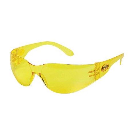 OCCHIALE SICUREZZA ECOVISION - PC ANTIGRAFFIO LENTE GIALLA- 10 pezzi