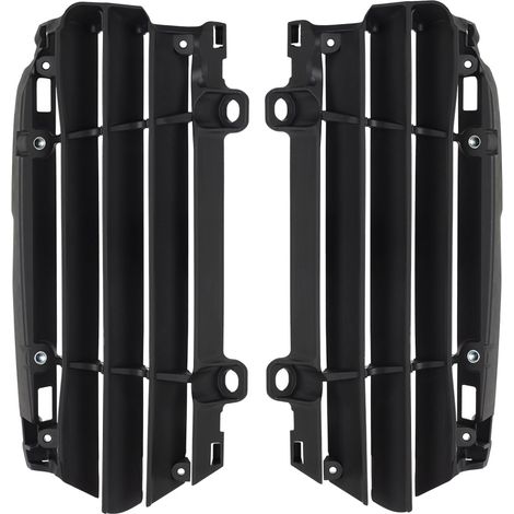 Rejillas protectoras de radiador Polisport para KTM SX, SXF, XC, EXC, XCF y Husqvarna TE (Negro)