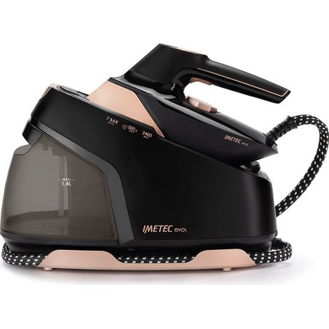 Imetec Evos 2400 W Infinity-Glide-Sohle Schwarz, Roségold