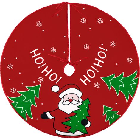 Jupe Pour Arbre De Noël - 70 Cm - Motif Festif - Convient À Tous Arbres - Pour Intérieur Et Extérieur - 1 Pièce (1/5)