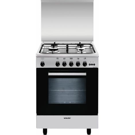 Glem Gas A654VI cucina Elettrico/Gas Acciaio inox