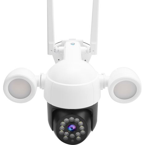 Caméra PTZ Wifi 1080p avec 48 LED, détection de mouvement, audio bidirectionnel, étanchéité IP66 (1/5)