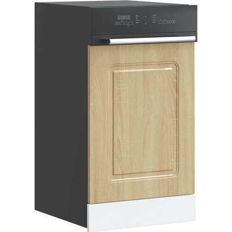 vidaXL Dishwasher Panel "Kalmar" Sonoma Oak 45x1,5x57 cm Engineered Wood