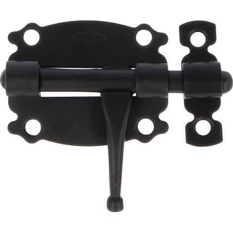 Loquet de porte en métal forgé noir 484-40 mm AMIG (1/5)