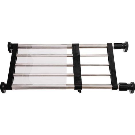 Étagère extensible en métal réglable pour placard, cuisine, salle de bain, noir, 40 à 60 cm (1/5)