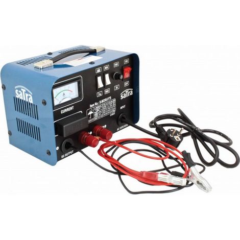 Chargeur automatique 6/12V rapide – Courant de charge 12A – Ampèremètre intégré – Pour batteries 20-150Ah – Classe d'isolation H (1/5)