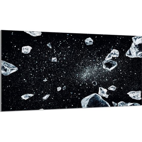 Glasschutzplatte für den Herd 90x52 Ice