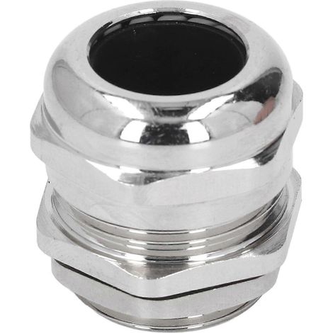 Presse-étoupes métalliques, connecteurs de câble étanches et réglables, joints de presse-étoupe en laiton nickelé pour câbles de diamètre 5 à 10 mm (1/5)