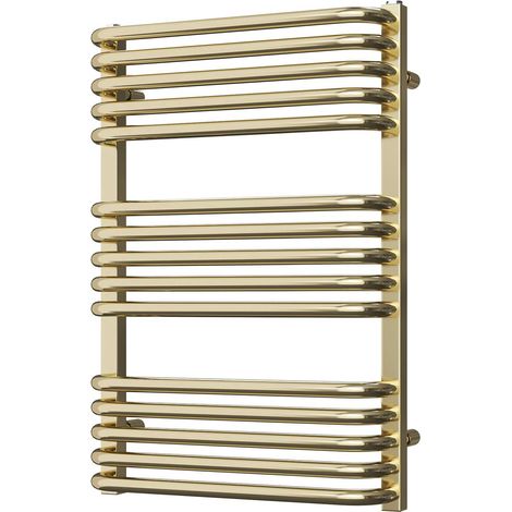 Crossmoor - Polished Brass Towel Radiator - H736mm x W500mm (1/3)