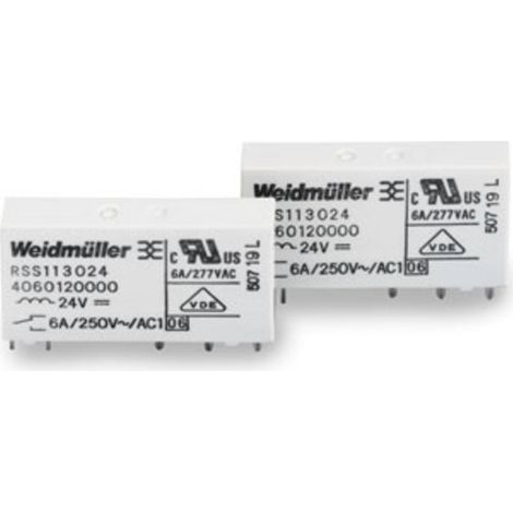 Weidmüller RSS113012 12Vdc-Rel1U Relè ad innesto 12 V/DC 6 A 1 scambio 1 pz.