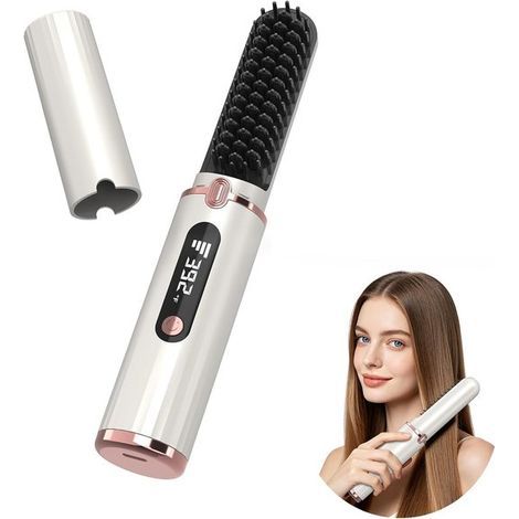 Kabellose Stylingbürste – 4 Temperaturstufen – Elektrische Haarbürste (1/5)