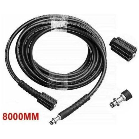 Tuyau de nettoyage haute pression 8M – Compatible Karcher K2 K3 K4 K5 K7 – Raccords M22 professionnel et rapide – Flexibilité accrue (1/5)