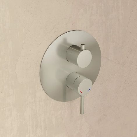 Miscelatore incasso doccia con deviatore nickel spazzolato Bette (1/4)