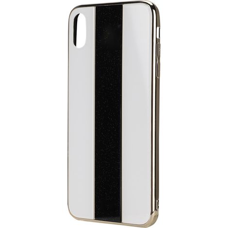 Funda protectora flexible con botones para iPhone Xs/X, a prueba de golpes de grado militar, diseño brillante, compatible con carga inalámbrica. (1/2)