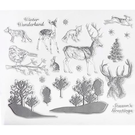Tampon en silicone transparent pour scrapbooking, cartes postales et décoration photo DIY (1/5)