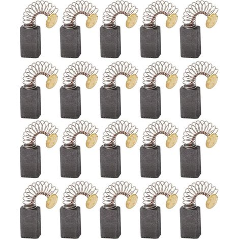 20x Balai en charbon, charbon moteur, 5mm x 8mm x 12mm pour outils électriques comme ponceuse d'angle, ponceuse orbitale