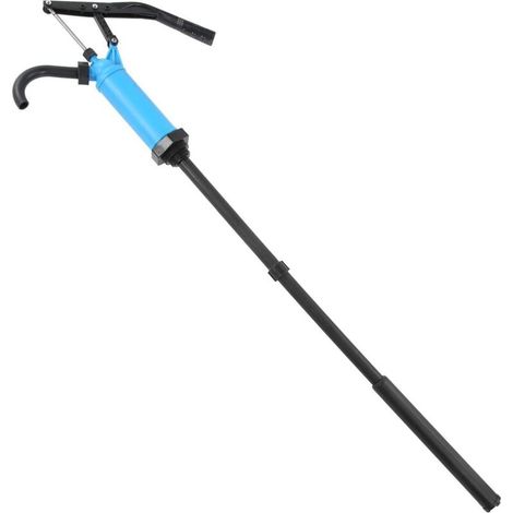 Pompe à Baril 55 Gallons - Pompe à Tambour avec Levier et Siphon Télescopique, Adaptée à l'Eau, Huile et Carburant (1/5)