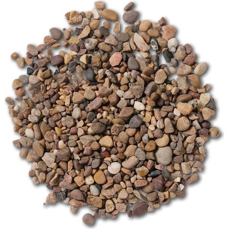 Quartzite Pea 10 mm Bulk Bag 850 kg Pebbles - Natural Stone - L100 x W100 x H80 cm