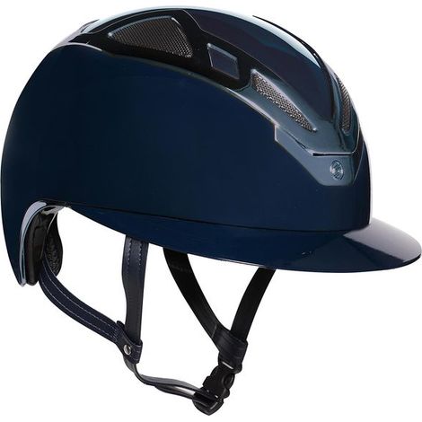 Casco equitazione Suomy apex chrome lady blu navy glossy: 53 cm, Blu