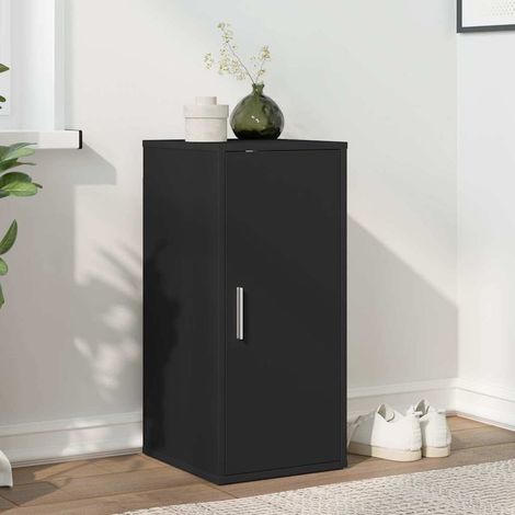 Schuhschrank Schwarz 32x35x70 cm Holzwerkstoff