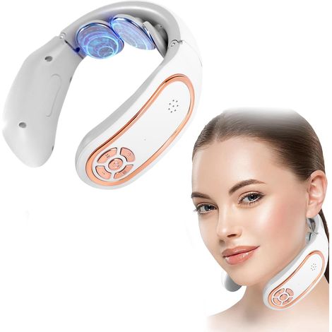 [French Days]Masseur Cervical, 3 Niveau Chauffage à Température Constante Massage Cou Portable 4 Modes De Massage Par Impulsions 15 Niveaux D'Intensité Pour La Nuque Et Les épaules (1/5)