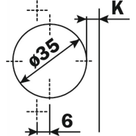 Charnières amorties 110° - à montage rapide Logica - entraxe 45 - coudure 9 - Silentia + série 700 - SALICE
