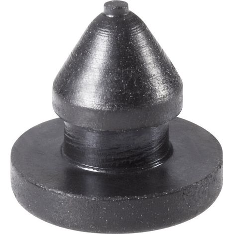 PB Fastener 1308-01 Einrastpuffer Schwarz (Ø x H) 9 mm x 8.6 mm 1 St. (1/2)