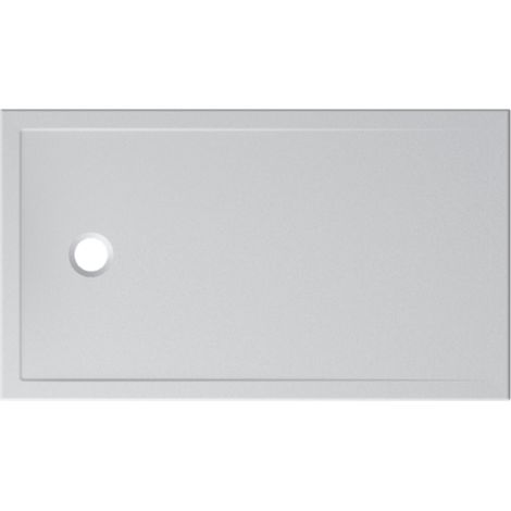 Receveur de douche effet pierre brute gris avec antidérapant 140x80 cm Globo Docciatre Série Plus DTP141GP  Céramique - Grigio Pietra