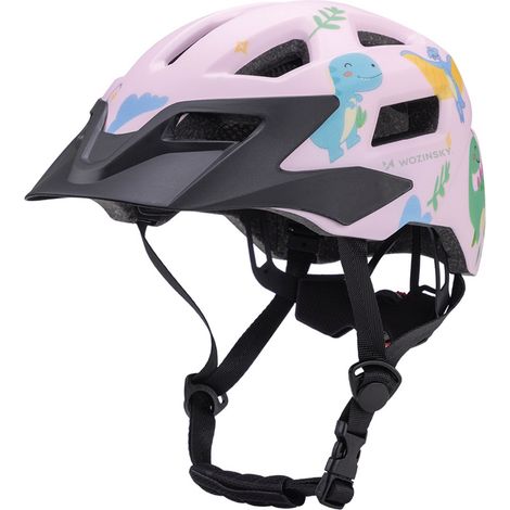 Casco infantil de MTB con visera desmontable, 48-52 cm - rosa (1/4)
