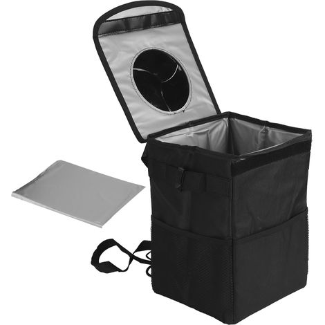 Coffre de rangement isotherme pliable pour voiture, grande taille, poubelle étanche avec couvercle, anti-fuite (1/5)