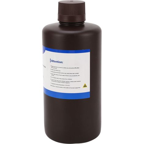 405 nm graues UV-Harz, 1 kg, für LCD-3D-Drucker, schnellhärtend, hohe Zähigkeit und Beständigkeit (1/5)