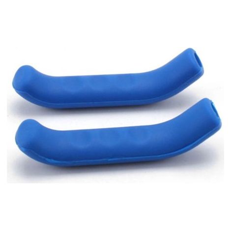 fundas protectoras para palancas de freno de MTB bicicletas montaña, funda universal antideslizante silicona palancas freno bicicleta, color azul (1/5)