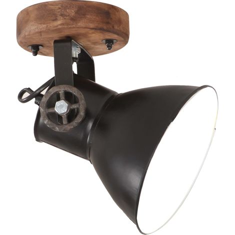 Maison Exclusive - Lampade da Parete/Soffitto 2 pz Industriale Nere 20x25 cm E27 (1/5)