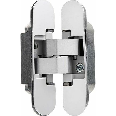 Bisagra invisible para puerta, juego de 2 bisagras invisibles para puertas pesadas, capacidad de carga 40 kg, apertura 180º