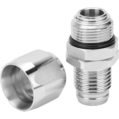 Raccord de Laiton pour Pompe à Essence 1 Pouce avec Flexible Pivotant et Joint Étanche