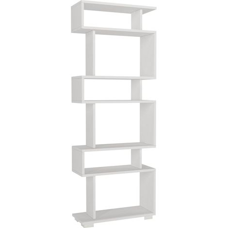 Bibliothèque en bois "Blok" - 60 x 19 x 165 cm - Blanc