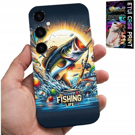 Custodia per Samsung Galaxy S24 FE - motivi per pescatori, pesci, merluzzo, salmone (1/5)
