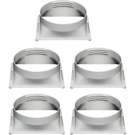 interfaces de tuyau d'évacuation de climatiseur, connecteur de raccord pour climatiseur mobile portable, carré 15 cm (1/5)